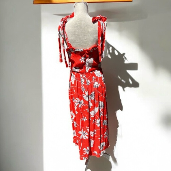 🌻Jason Wu Collective Tie Shoulder Midi Dress Size 14 - Picture 8 of 11